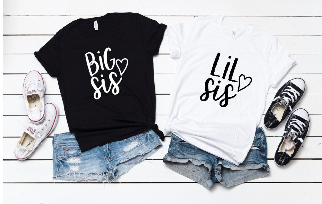Big Sis, Lil Sis Tank Or Tshirt