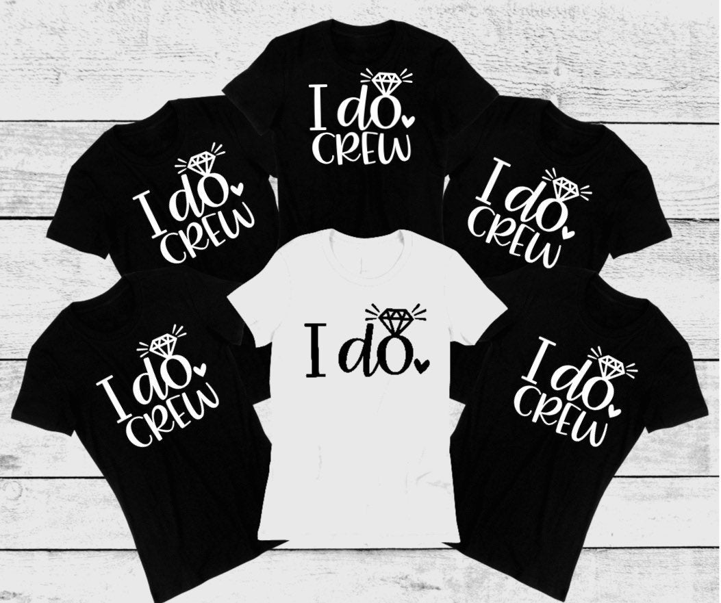 i do, i do crew bachelorette, wedding, wedding party bridal party tanks and tees