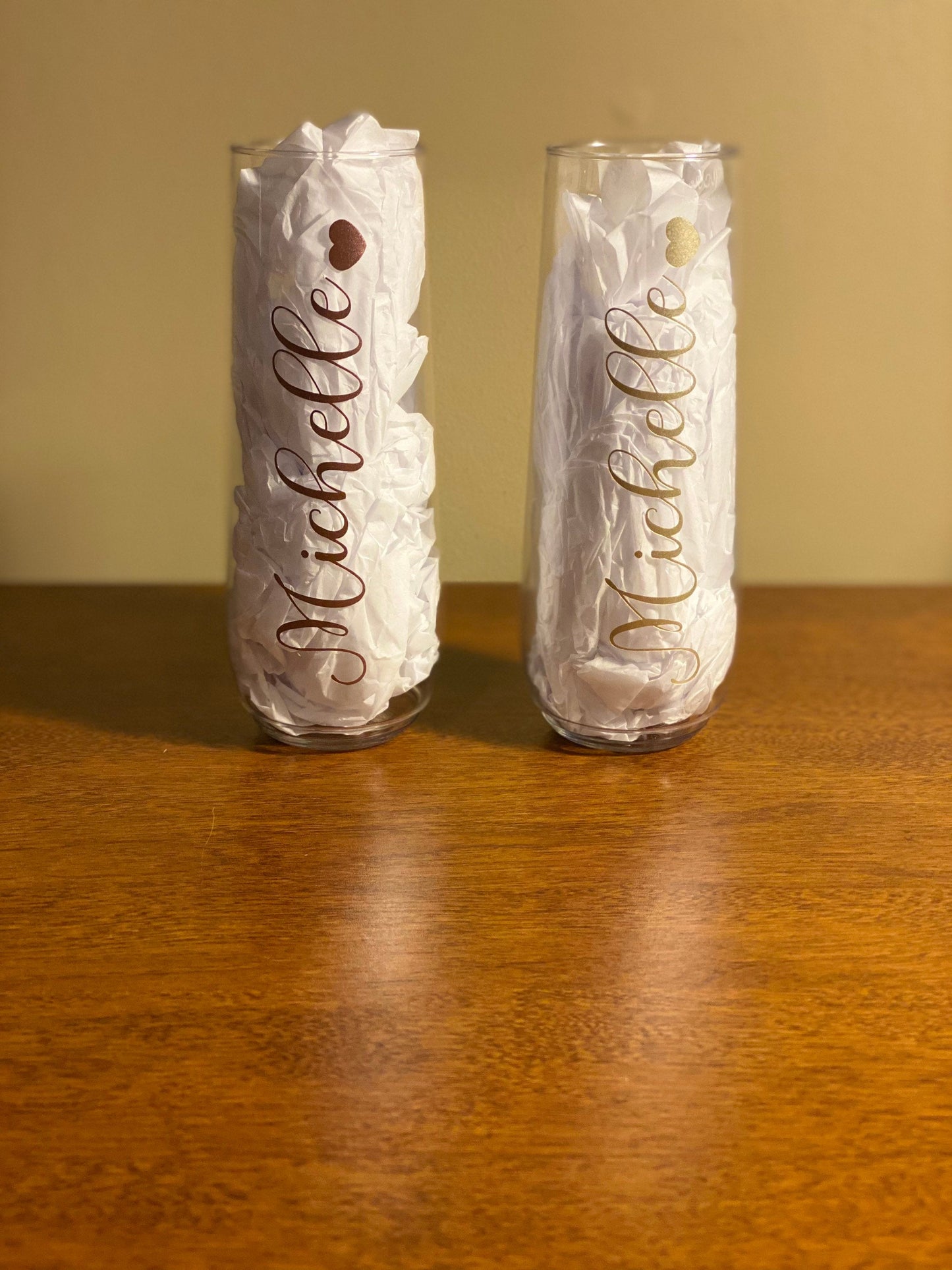 Bridal Party gift - personalized 9oz Plastic Champagne Flute - Bridesmaid, Maid of Honor, Wedding Party, Birthday, Events, ect.