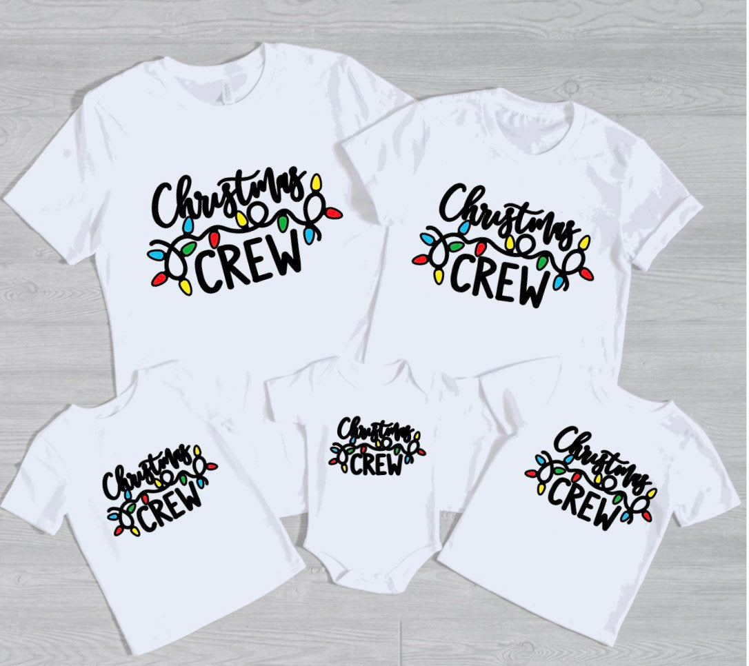 family christmas shirts/baby body christmas crew matching family shirts - Holiday tshirt