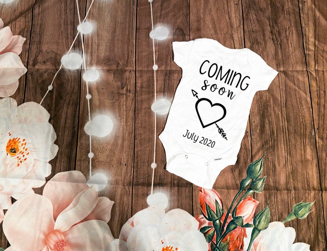 coming soon pregancy announcement bodysuit