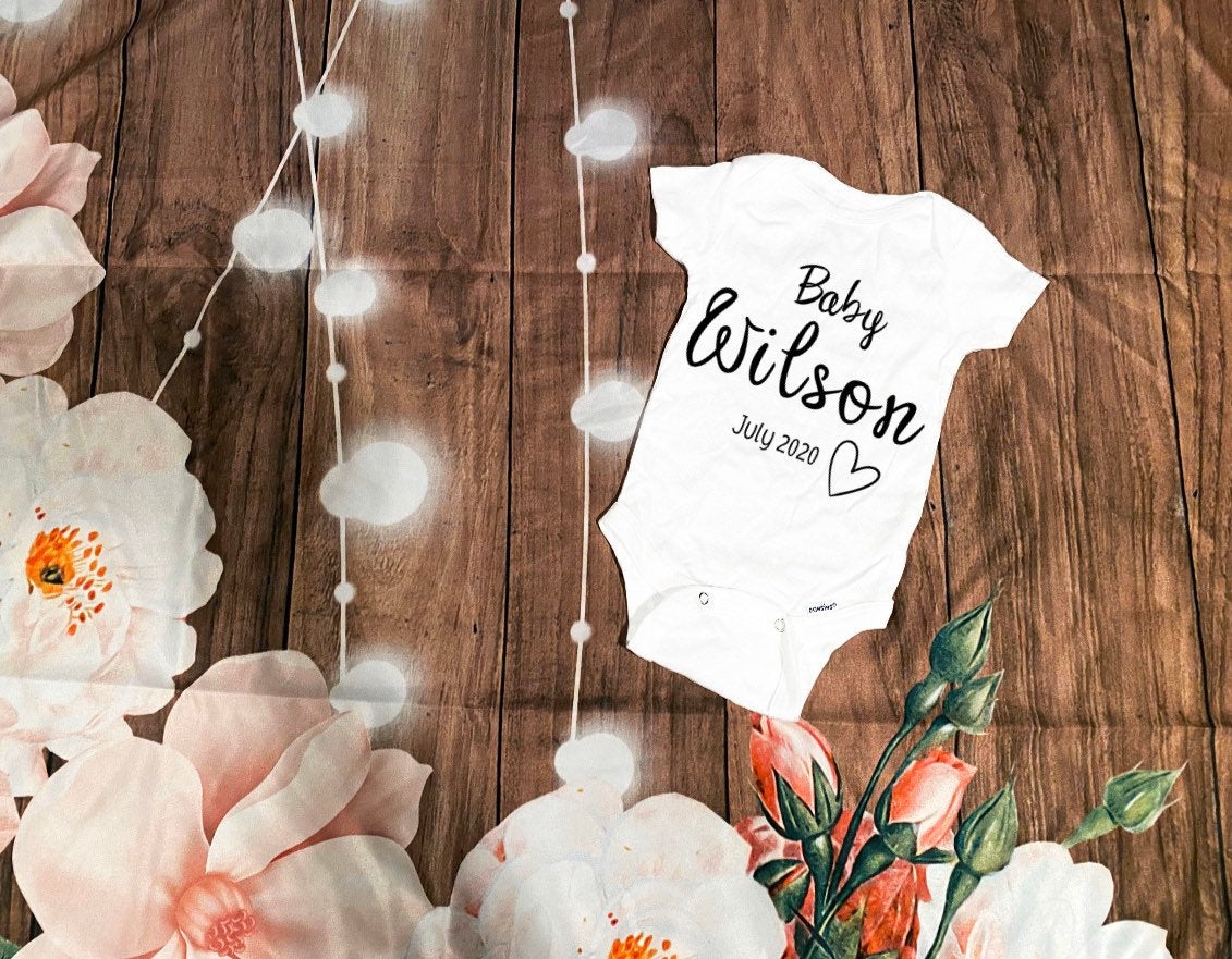 baby pregnancy announcement bodysuit