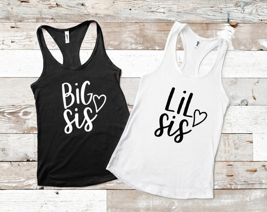 Big Sis, Lil Sis Tank Or Tshirt