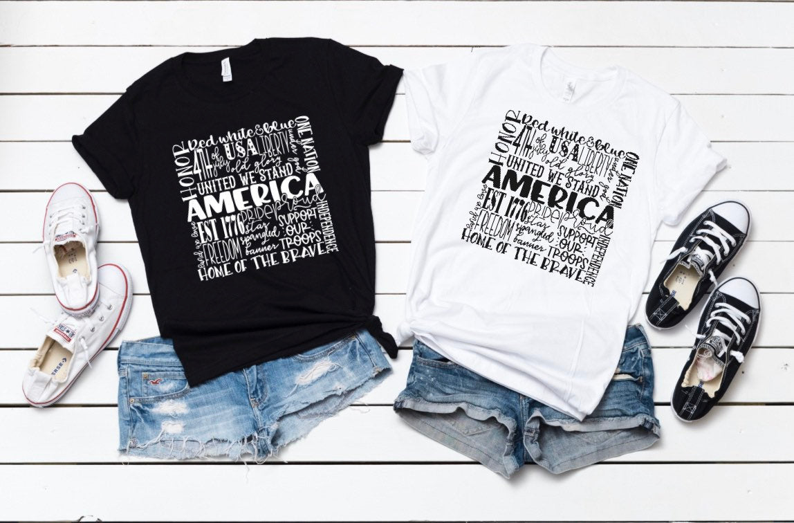 america 4th of july tshirt