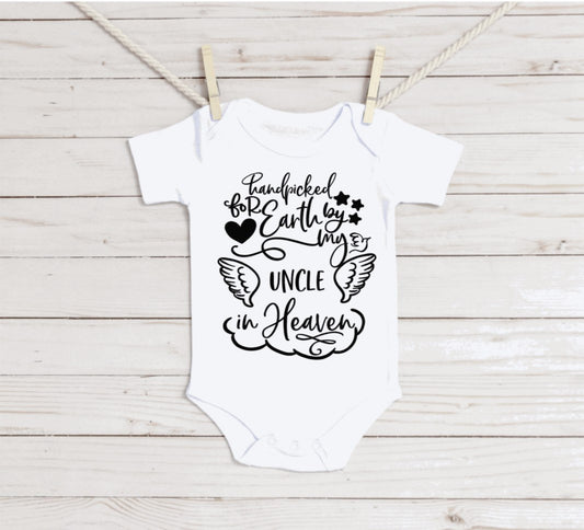 Handpicked for Earth by my grandma/grandpa/uncle/aunt ect. baby bodysuit