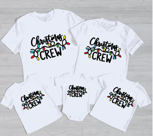 family christmas shirts/baby body christmas crew matching family shirts - Holiday tshirt